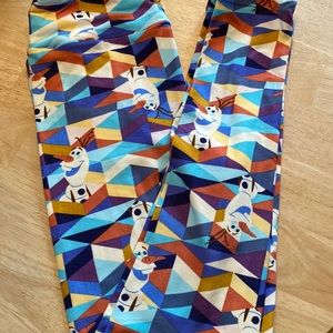 Disney Olaf Frozen leggings OS
